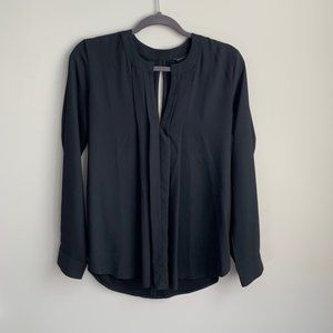 Ann Taylor Black Long Sleeve Blouse